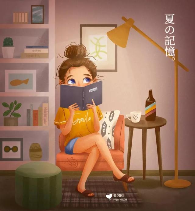 插画壁纸｜下班啦下班啦，骑着我心爱的小摩托